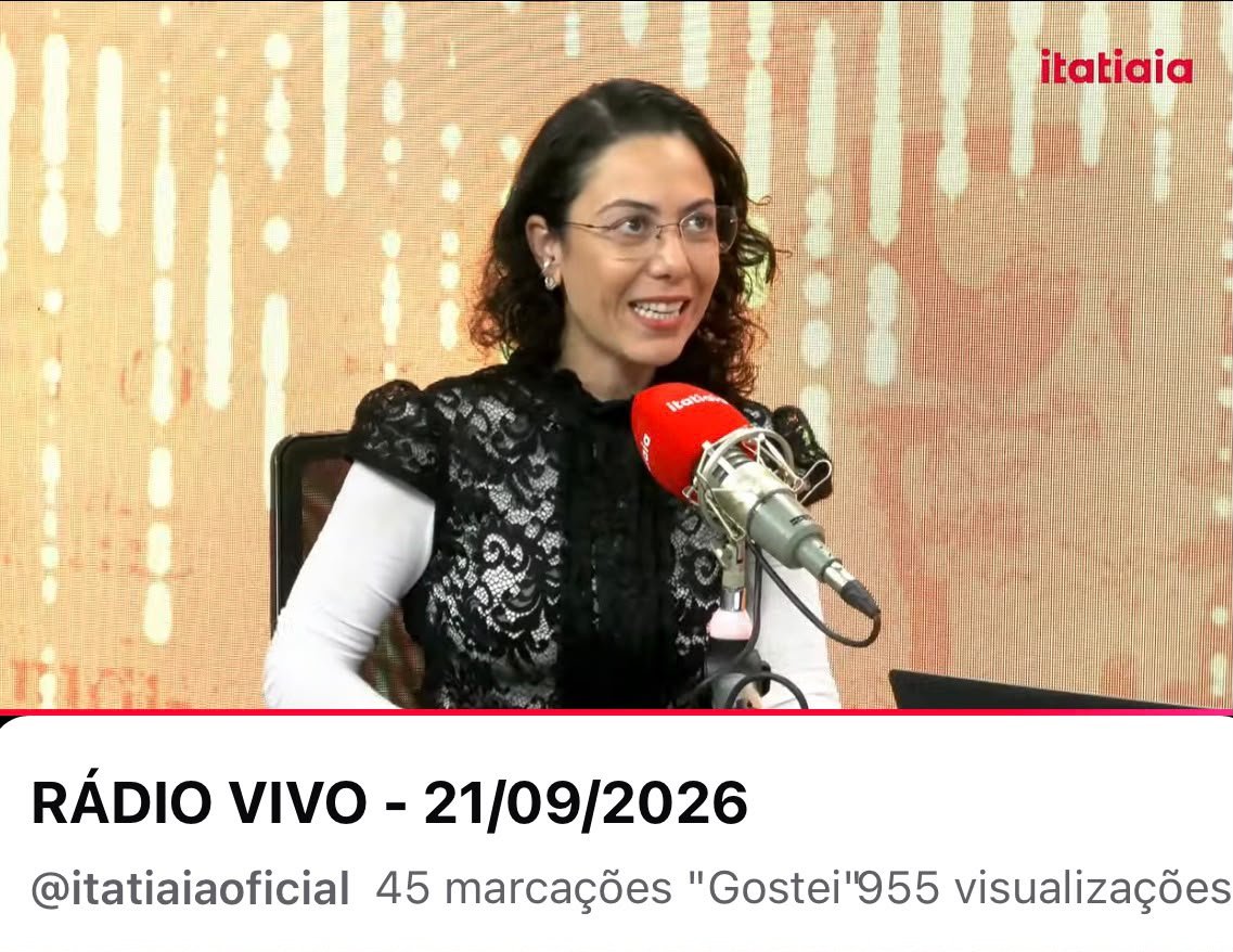 Rachel em entrevista na Rádio Itatiaia